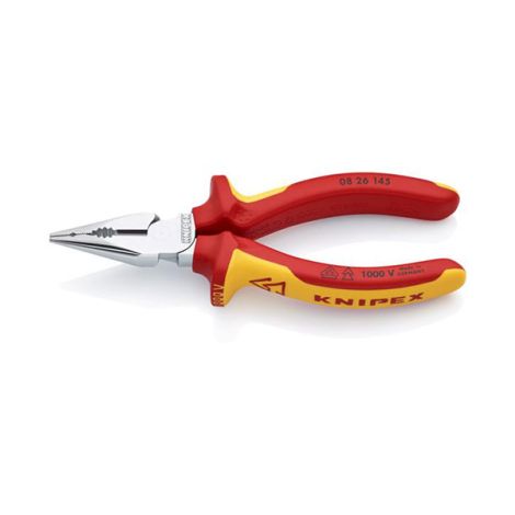 KNIPEX 08 26 145 Szczypce uniwersalne z ostro zakończonymi szczękami VDE