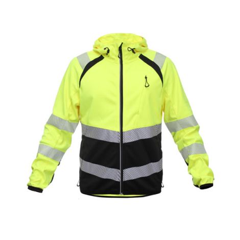 Kurtka robocza softshell TOPEK BoSafety (Hi-Vis Żółta/Czarna)