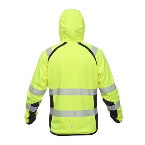 Kurtka robocza softshell TOPEK BoSafety (Hi-Vis Żółta/Czarna) - 3