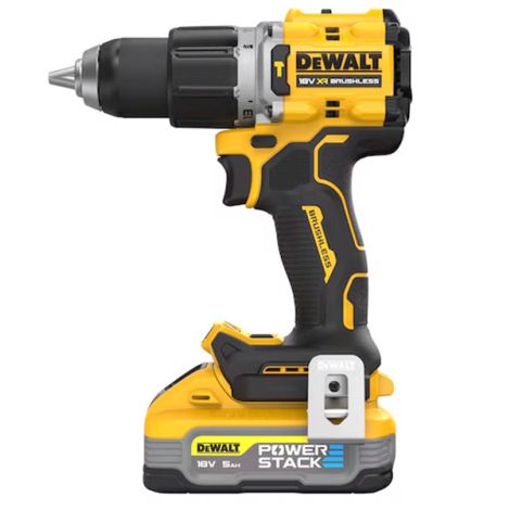 WIERTARKO-WKRĘTARKA Z UDAREM BEZSZCZOTKOWA DEWALT18 V XR 2 X POWERSTACK 5 AH 18 V XR